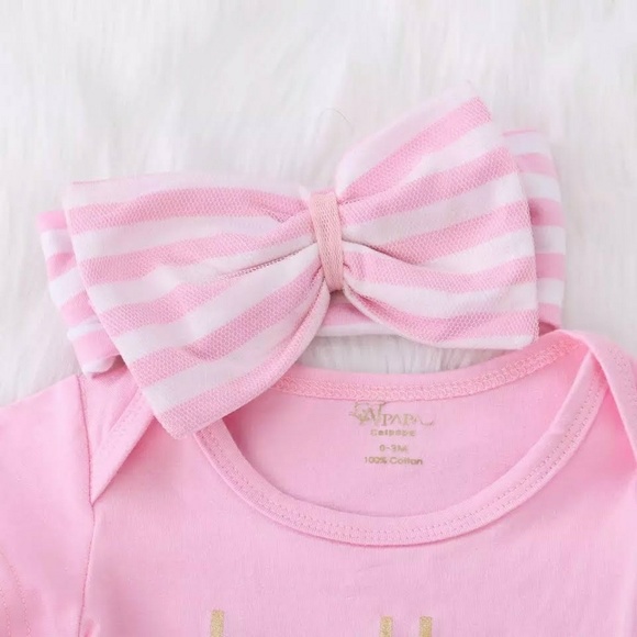 Infant Girls 3 Piece Shirt Bloomers Leg Warmers - Picture 4 of 7